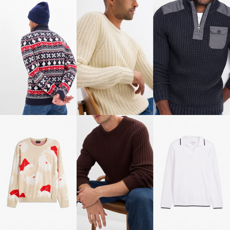 Foto Herren-Pullover-Mix aus Stockware (Herbst-Winter)!