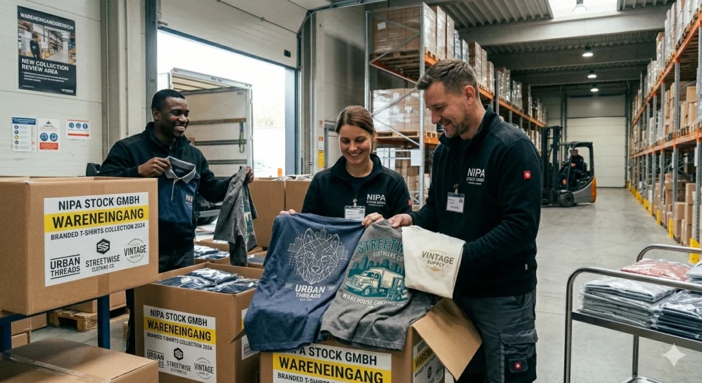 Foto Neue Lieferung von Marken-Restposten-T-Shirts!
